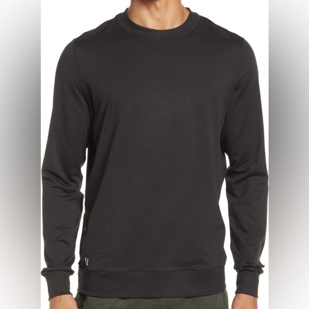 Men’s Vuori Chestnut Heather Ponto Performance Crew Size Small MSRP $110